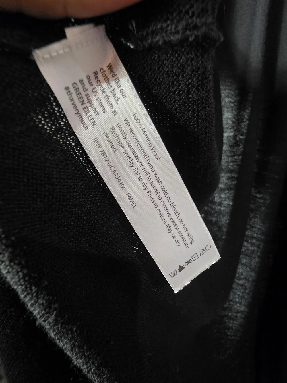 Eileen Fisher Organic Linen Knit Duster Cardigan Sz XL Medium Black Lightweight